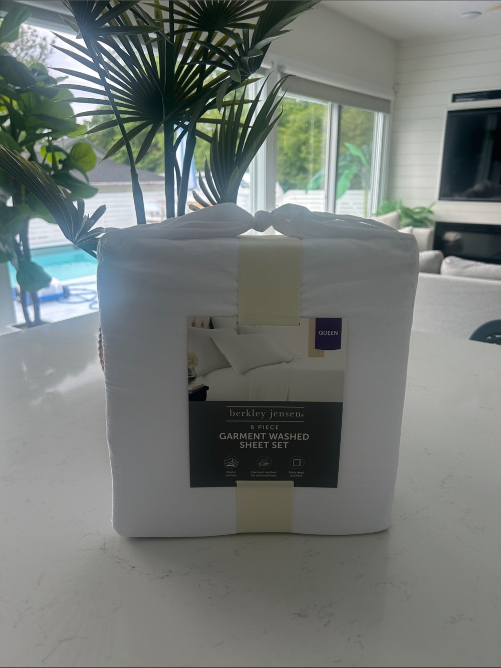 White Garment Washed Sheet Set - Queen berkley jensen
